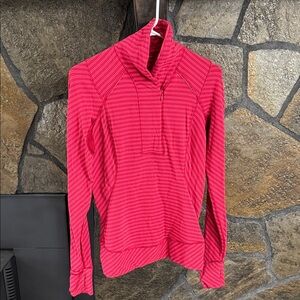 lululemon athletica Pink Striped Women's Top